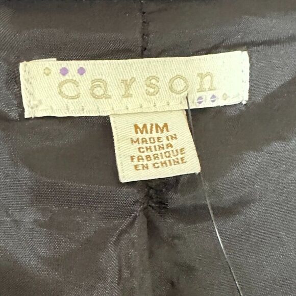 Carson, jacket, grey felted wool, embroidered, quilted, Sz M, EUC - Picture 8 of 15